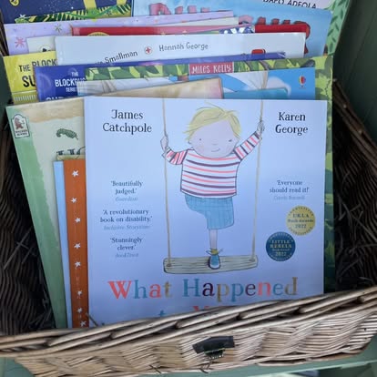 Our new outdoor lending library and home learning shed